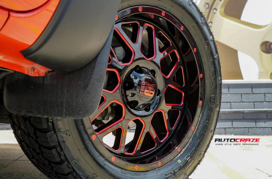 FORD RANGER GRENADE XD SATIN BLACK WITH RED MILLED